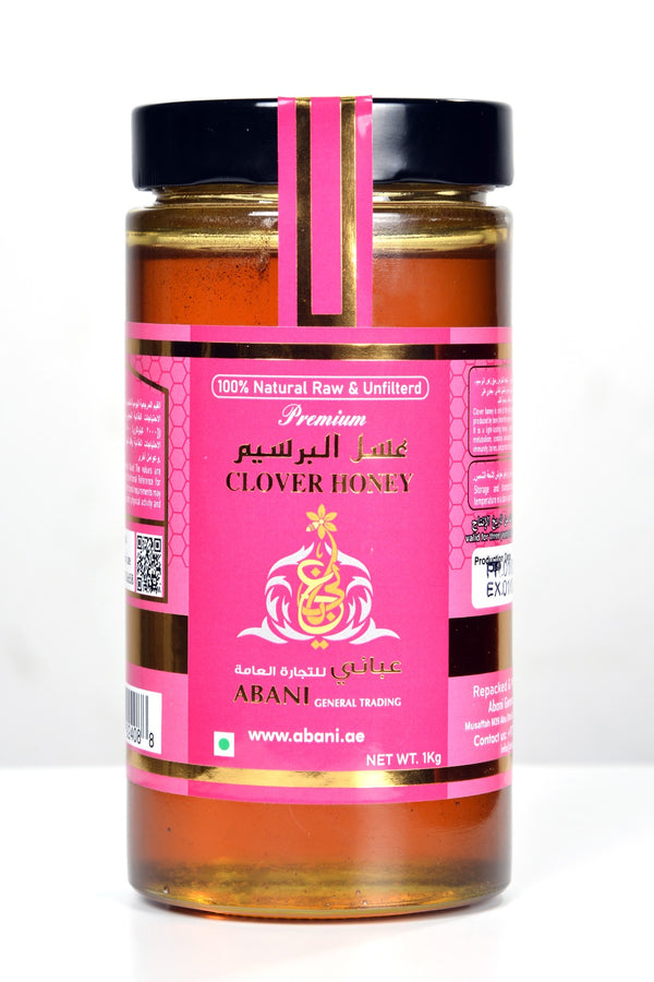 Clover honey 1kg  Organic Honey - raw honey natural honey best honey in uae عسل السدر 
